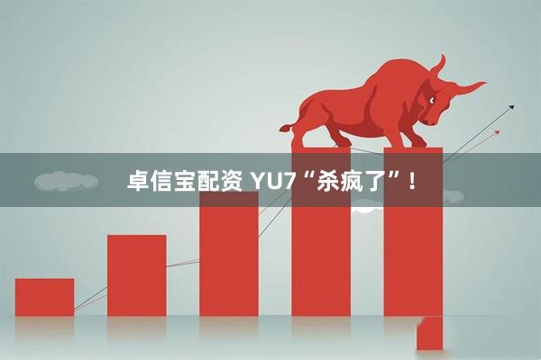 卓信宝配资 YU7“杀疯了”！
